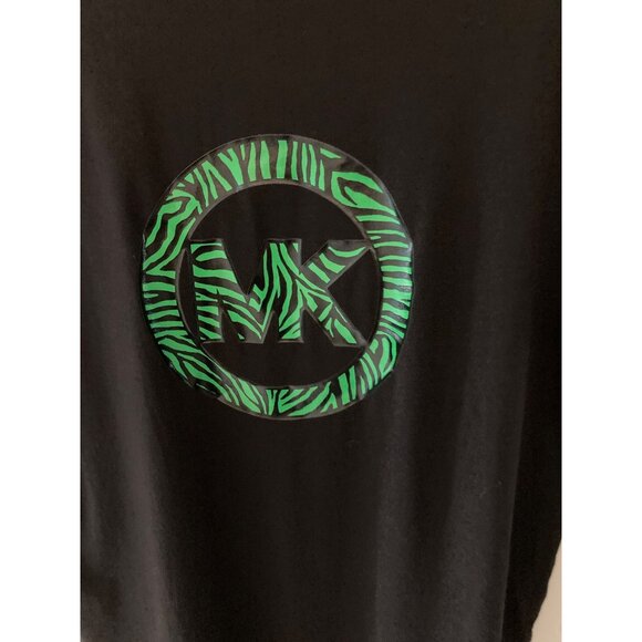 NWT MICHAEL KORS WOMENS PRINTED CHARM-LOGO T-S SPRING GREEN XL - Picture 3 of 9